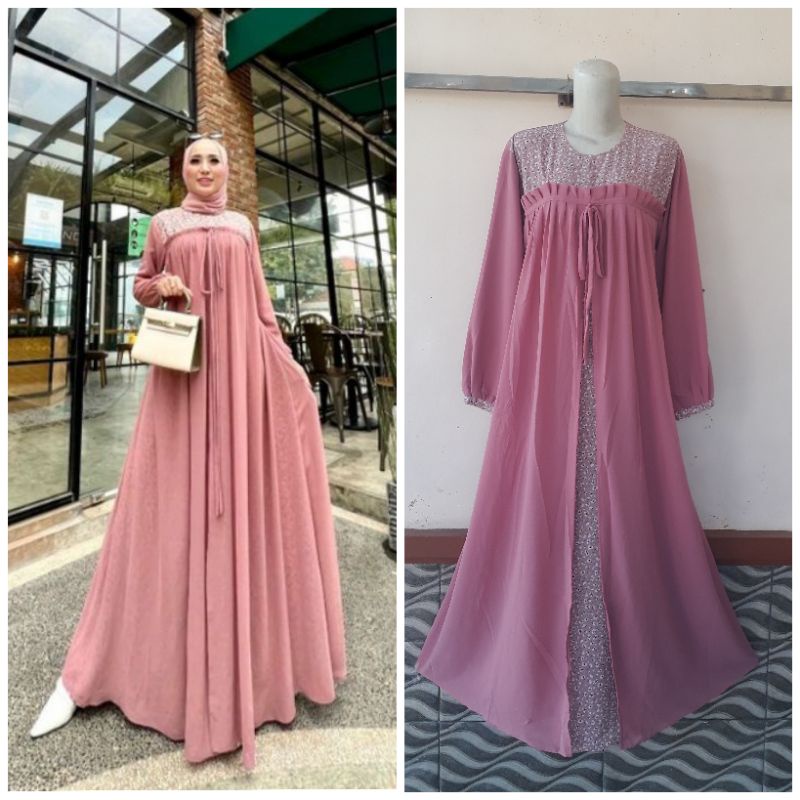 GAMIS KINANA MAXY DRESS CERUTY BEBYDOLL PREMIUM LD 110CM