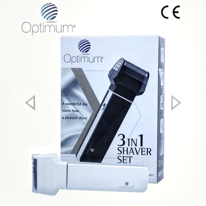 Optimum Shaver Set 3 IN 1 (Alat cukur elektrik)