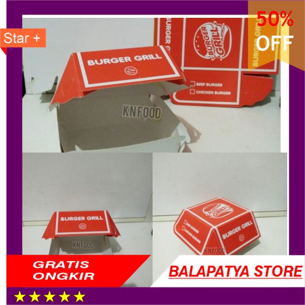 

Kardus Burger Besar - Dus Burger -Besar - Packaging Burger - Besar - 50 pcs