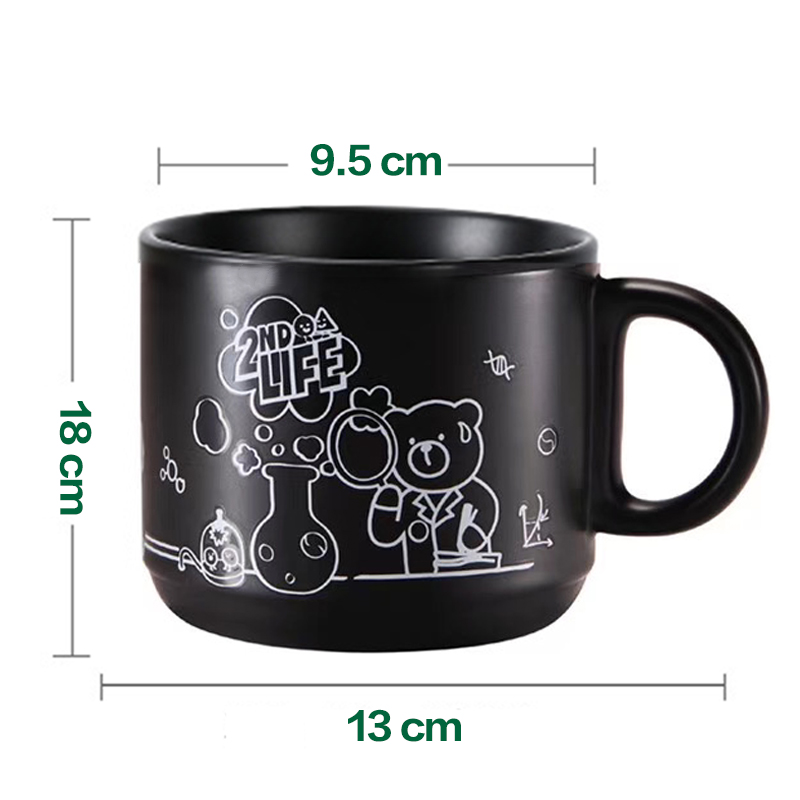 STARBUCKS Cangkir Pengganti Warna Air Pemanas Cangkir Perubahan Warna Bear Coffee Cup Mug