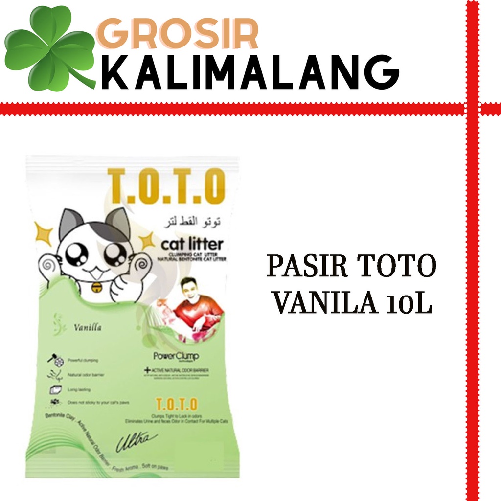 Pasir Toto Vanilla 10L (Grab/Gosend)