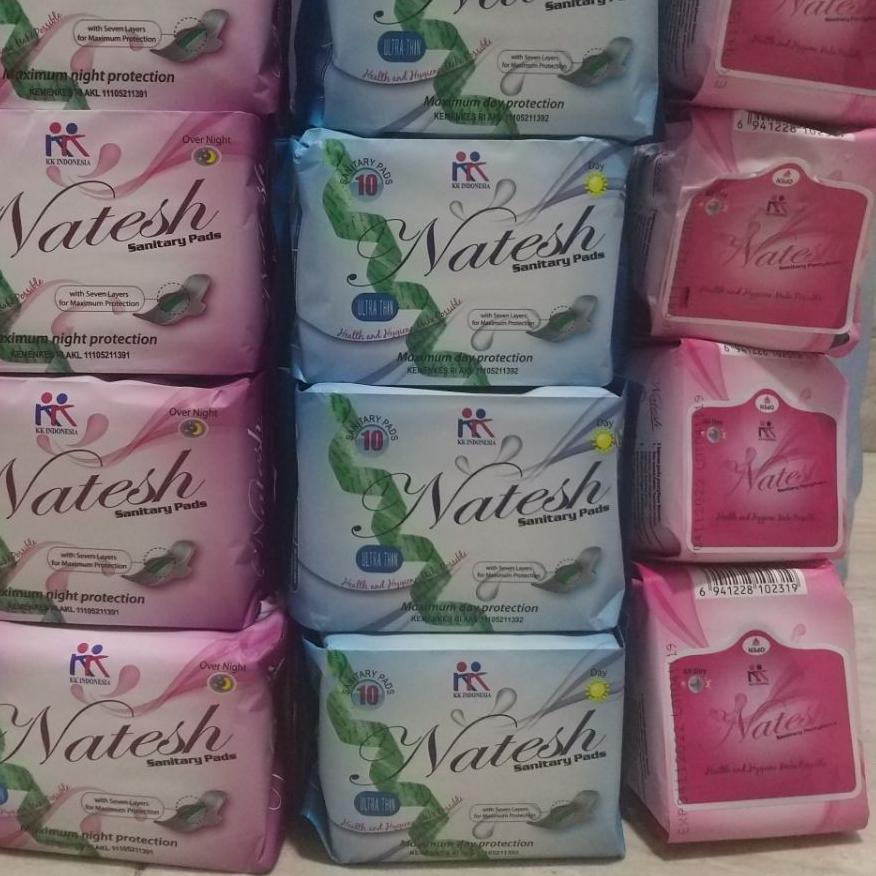 Jual Trend Pembalut Herbal Natesh Pantyliner Night Day Use Extra Long Malam Original Kk