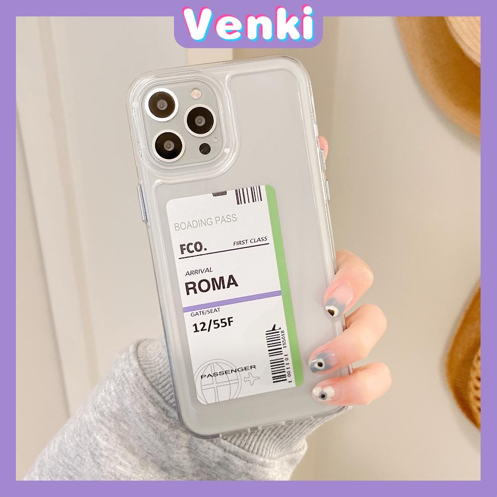 iPhone Case Clear Case Soft Thick TPU Shockproof HD Super Transparent Protection Camera Plating Button Travel Ticket For iPhone 13 Pro Max iPhone 12 Pro Max iPhone 11 iPhone 7Plus