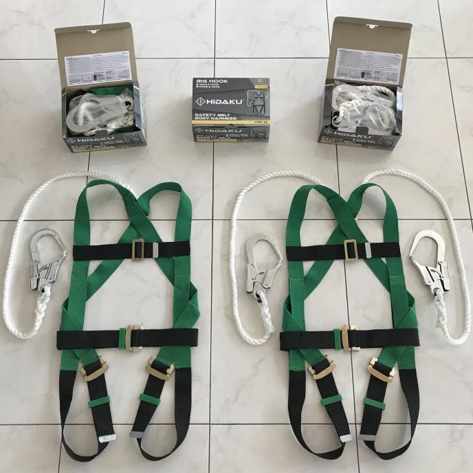 Full Body Harness Hidaku Type X5 Double Hook / Safety Belt Hidaku X5