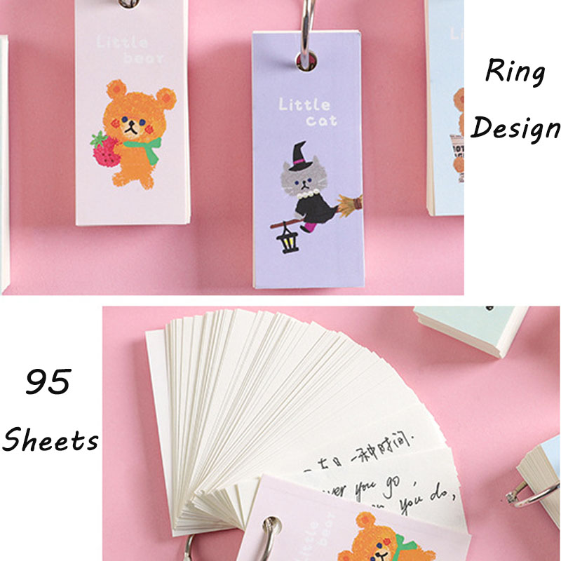 95 Lembar Buku Notebook / Catatan / Urinoir Desain Kartun Beruang Kecil