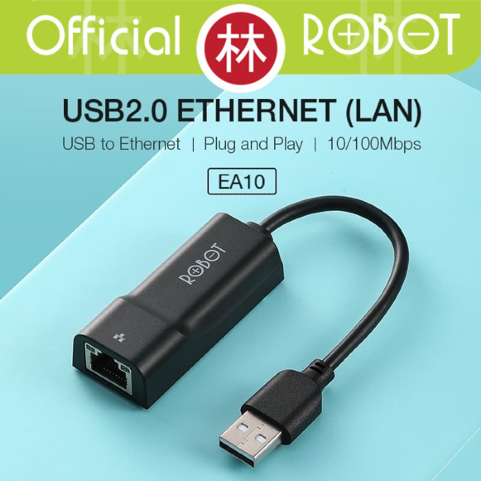 Robot EA10 USB Ethernet Adapter USB 2.0 To RJ45 LAN