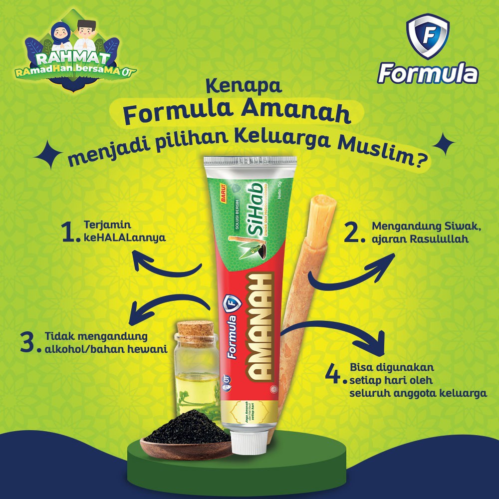 PASTA GIGI FORMULA AMANAH + SIKAT SIHAB 75 GR