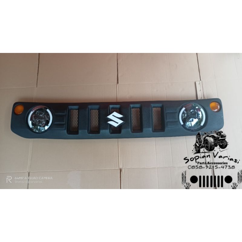 GRIL NEW JIMNY KATANA GRIL NEW SET DAYMAKER BERKUALITAS BONUS EMBLEM JEEP