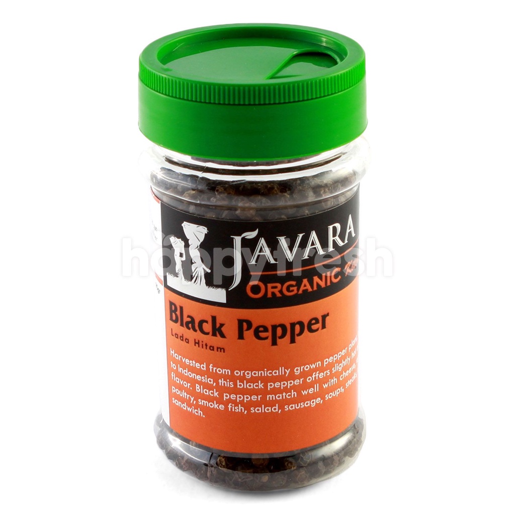

Javara black pepper whole lada hitam biji 80gr