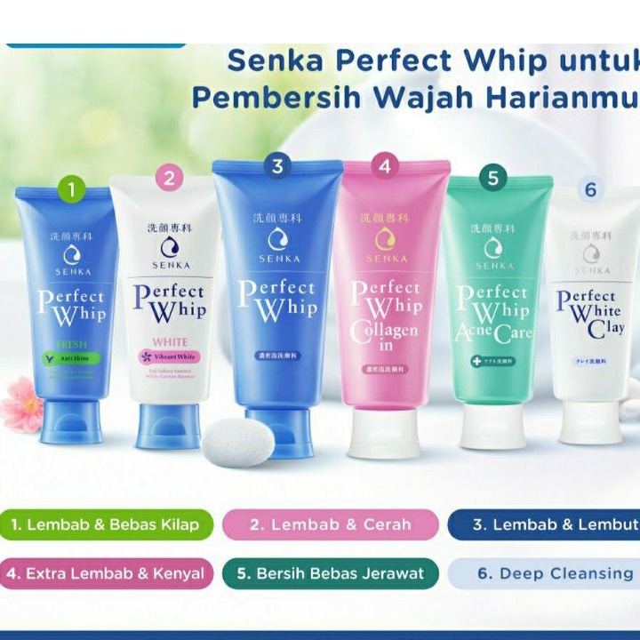 ORIGINAL Senka Perfect Whip Facial Foam 100G