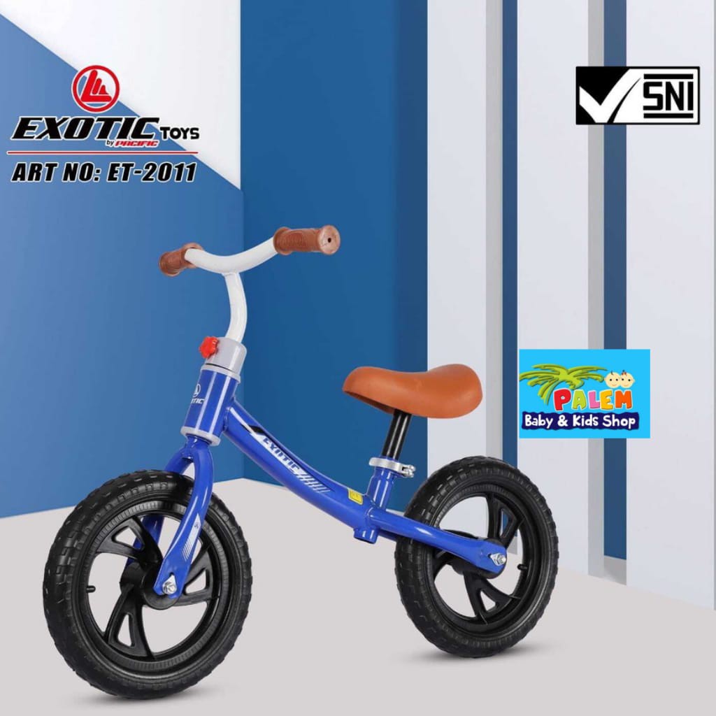 Sepeda Keseimbangan Anak Balance Bike Ride On Anak Push Bike 12 Inch Exotic Sepeda Anak Tanpa Pedal ET-2011