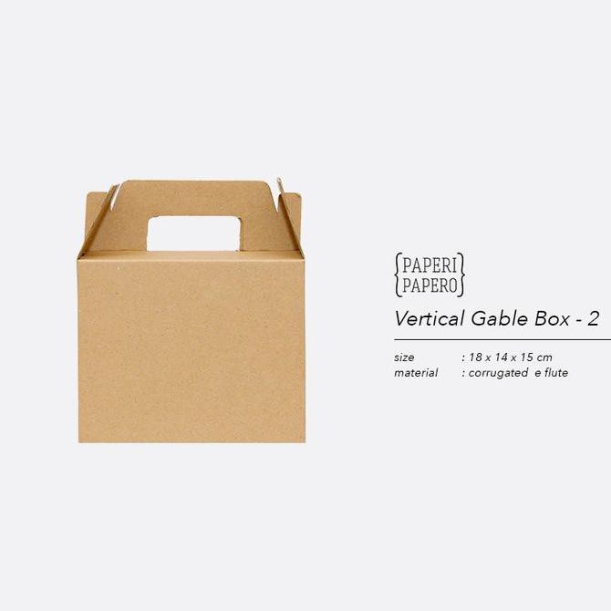 

Vertical Gable Box - Box Kardus Untuk Tempat Makan Isi 2 Kotak