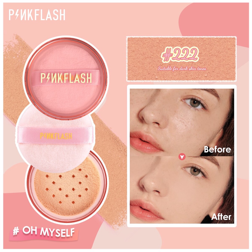 BEDAK TABUR PINKFLASH/ LOOSE POWDER PINKFLASH BPOM