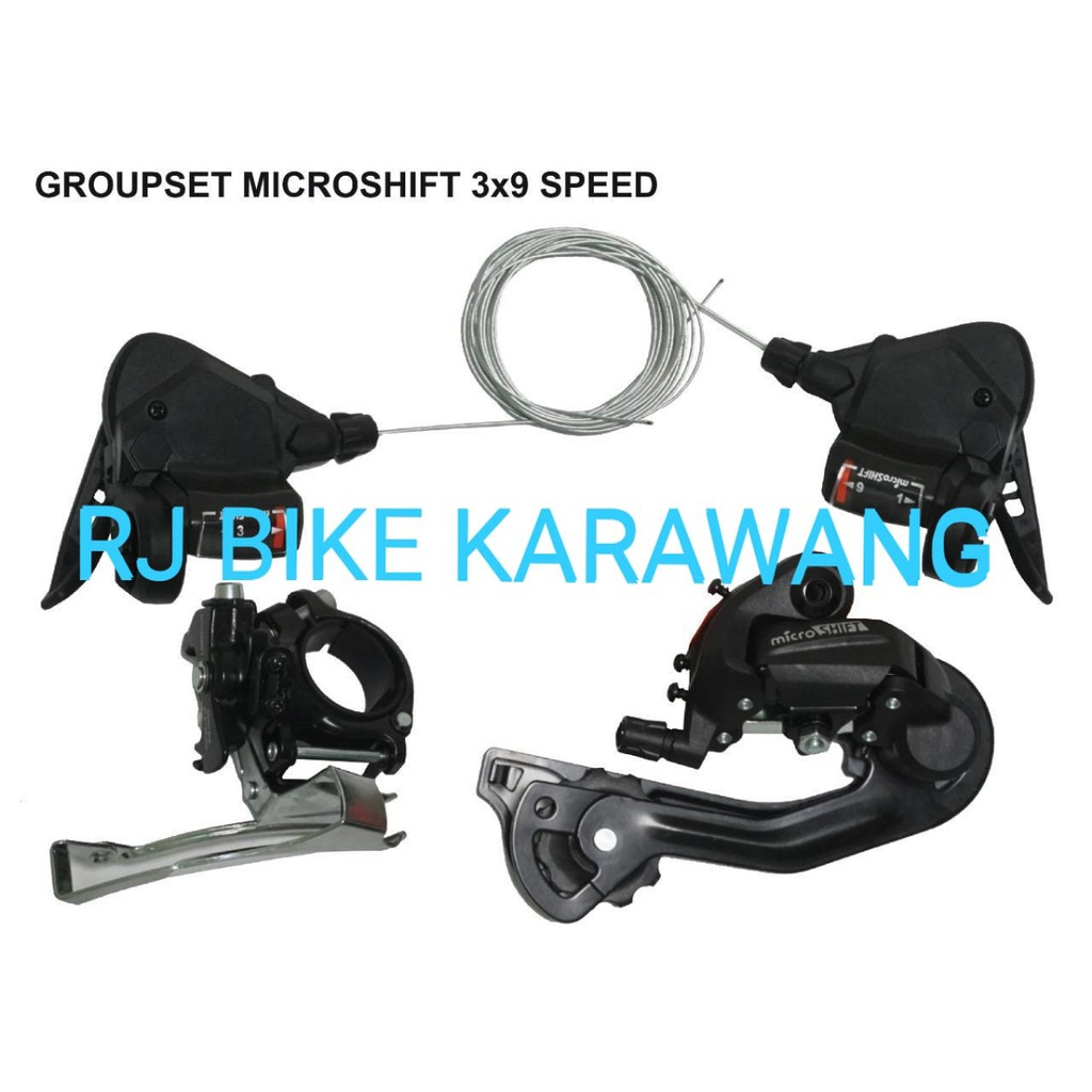 Mini Groupset Microshift 3 x 9 Speed