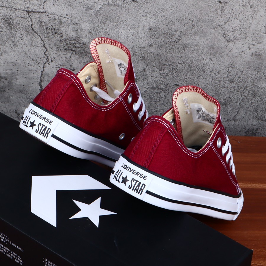 Sepatu Converse Premium MAROON PENDEK Pria &amp; Wanita