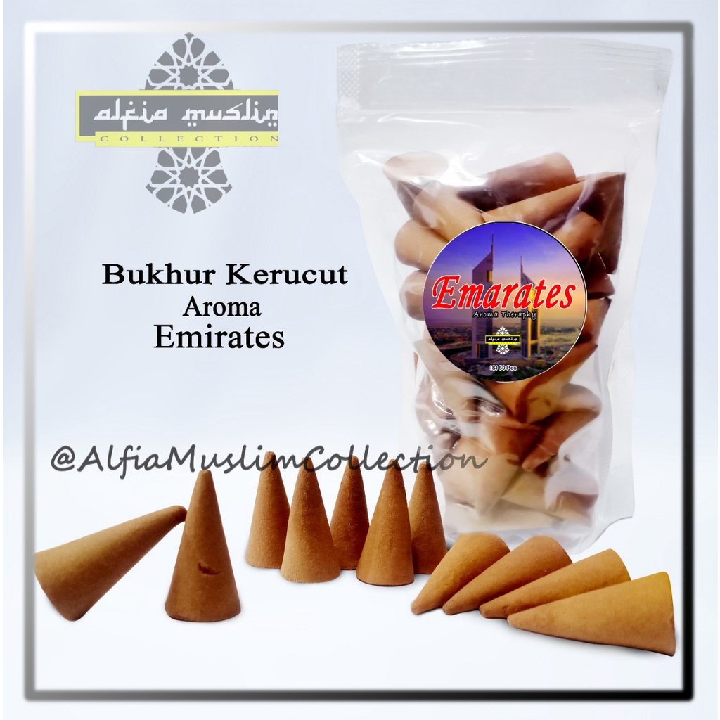 B1 Lusin Buhur Emirates Isi 50 Bukhur Kerucut Dupa Arab Pengaharum Ruangan Aroma Saudi