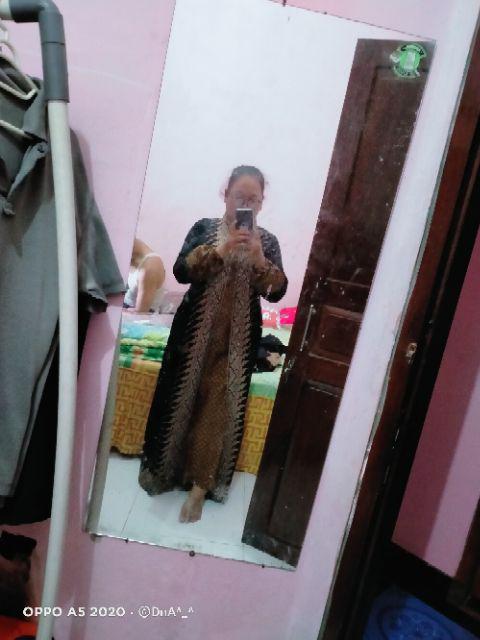 Grosir Batik - Couple Sarimbit Batik Gamis Cardi Modang