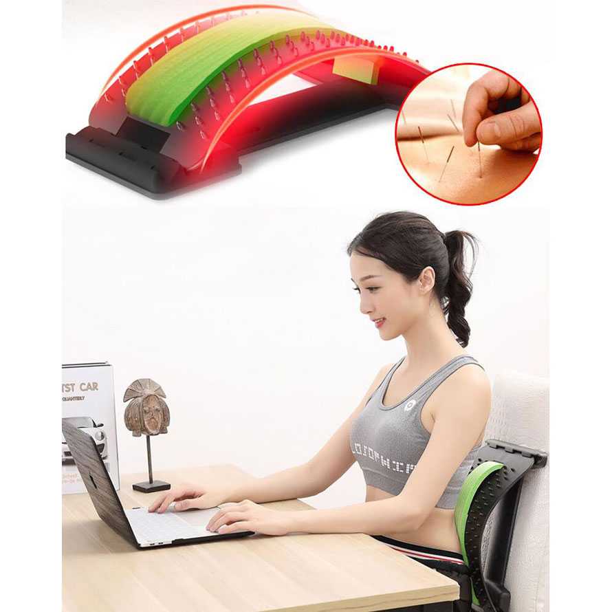 Sandaran Lumbar Spinal Support Terapi Sakit Pinggang / Alat Terapi buat Sakit Pinggang Nyeri Pegal / Terapi Melemaskan Otot Pinggang Kaku / Alat Medis Penghilang Nyeri Pinggang / Penghangat Pemanas Punggung Bungkuk / Alat Terapi Punggung Syaraf Kejepit