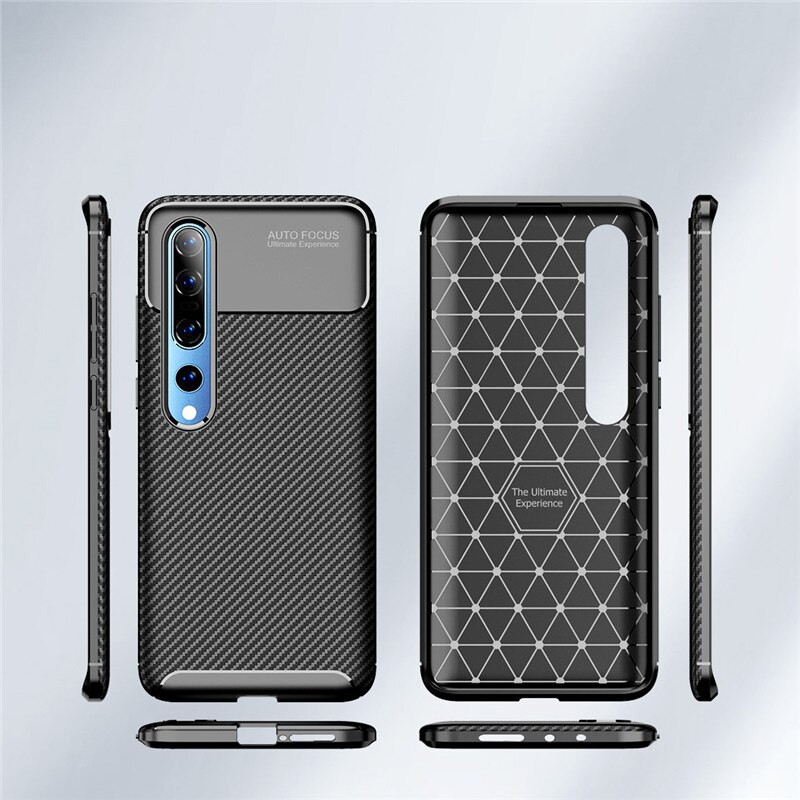READY Case Xiaomi Mi 10 5G Xiaomi Mi 10 Pro 5G 2020 Softcase Shockproof Carbon