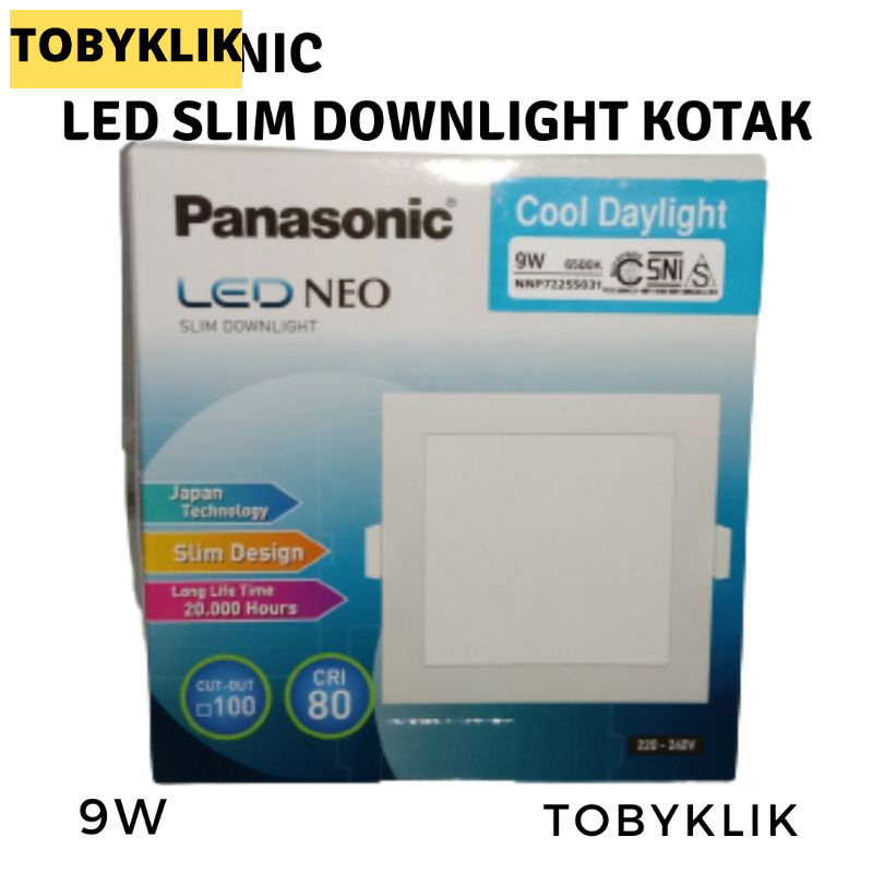 Lampu Downlight Kotak Panasonic / LED PANEL