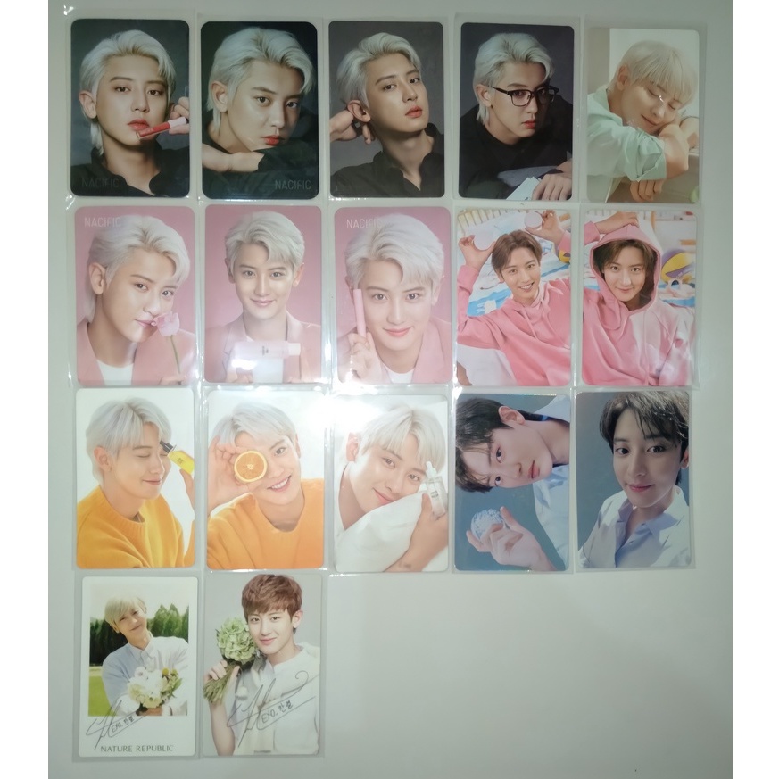 [BACA DESKRIPSI] READY OFFICIAL PC PHOTOCARD NACIFIC x CHANYEOL EXO / NATURE REPUBLIC / NATREP