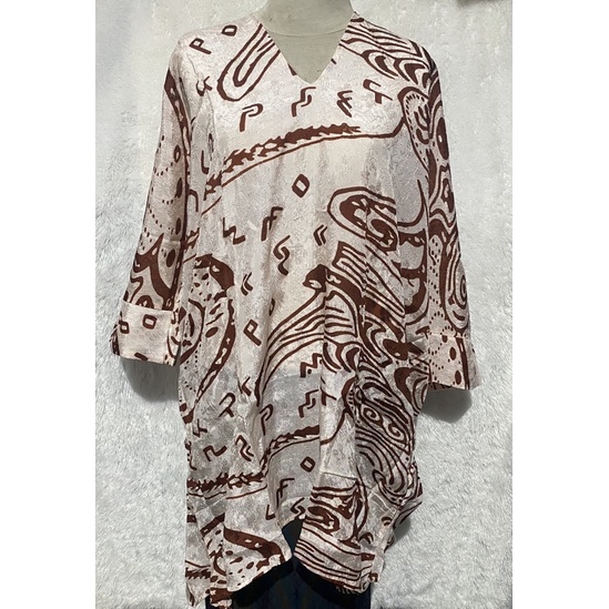 Jual Tunik/Baju Batik Lontara Viscose Khas Bugis (All Size) | Shopee ...
