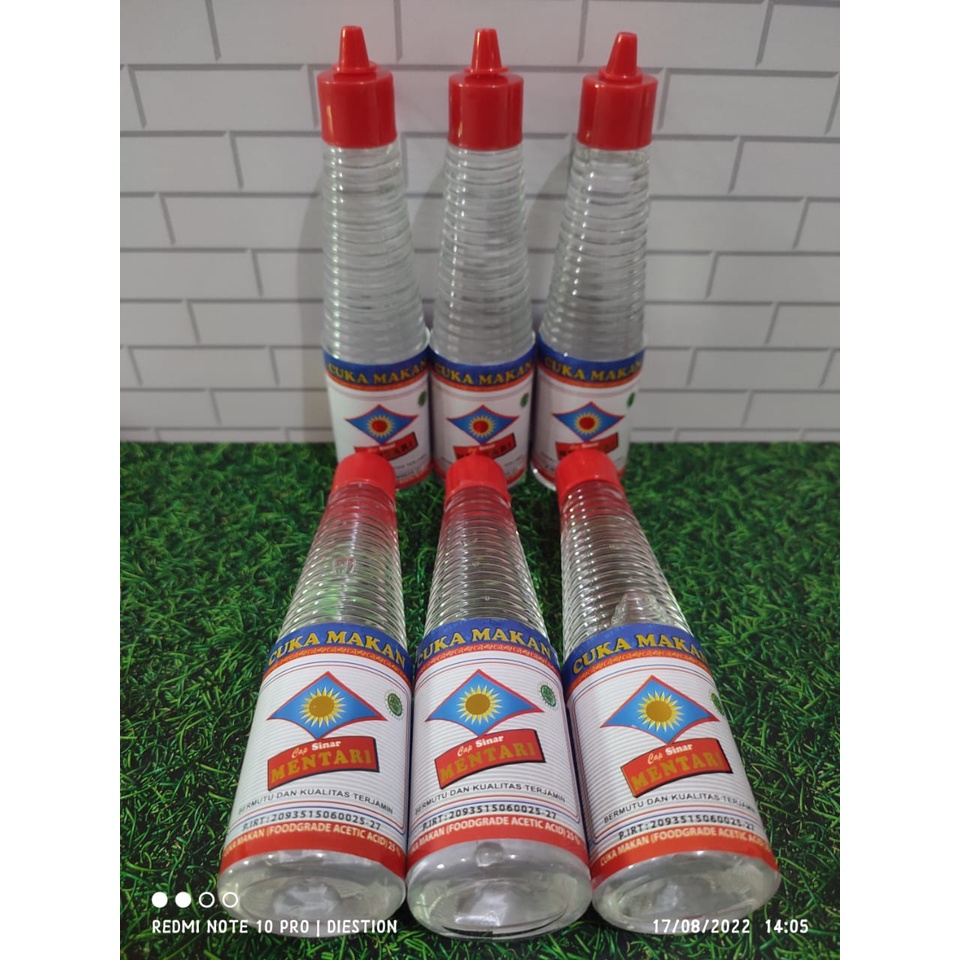 Paket Hemat Cuka Makan Cap Sinar Mentari Isi 6 Botol 150mL [Halal]