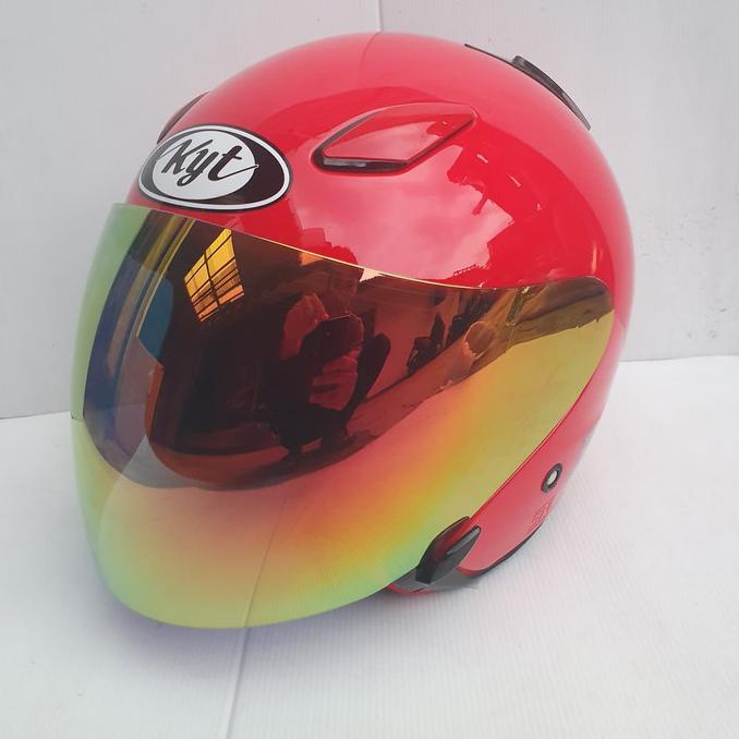 Kaca Helm Ink Centro/ Kyt Dj Maru/Kyt Galaxy Pelangi Merah