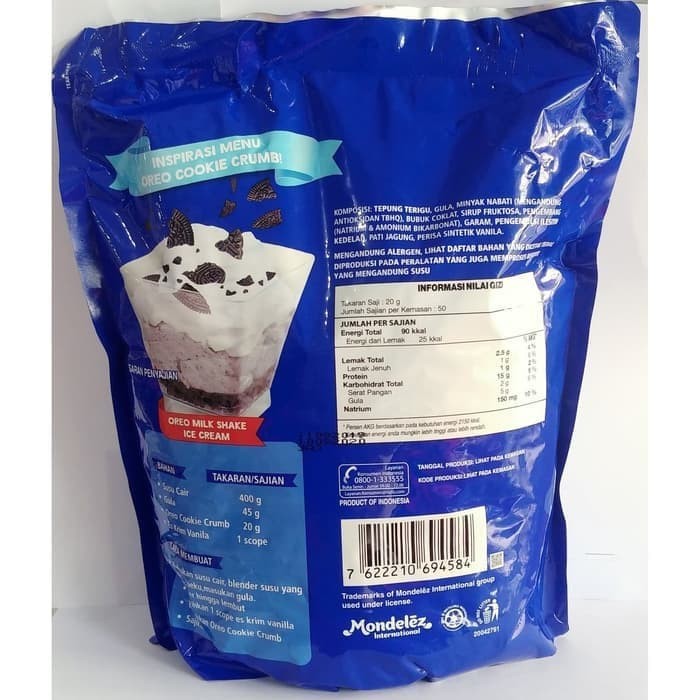 Oreo Cookie Crumb Original 500g |Murah 100% Asli Oreo  500gram / oreo hancur