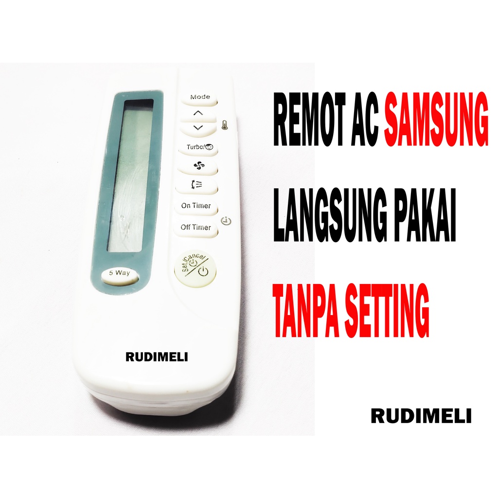 REMOT AC/ REMOTE AC SAMSUNG TANPA SETTING LANGSUNG PAKAI