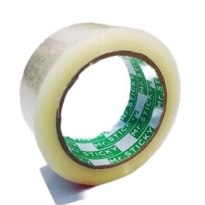 

Lakban Bening 45 mm x 100 yard 50 For Packaging Micron Kuat Tebal Tidak Mudah Putus