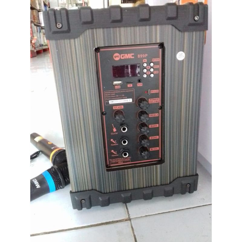 SPEAKER GMC MULTIMEDIA BLUETOOTH 899P + FREE WIRELESS MIC | TERMURAH NGEBASS