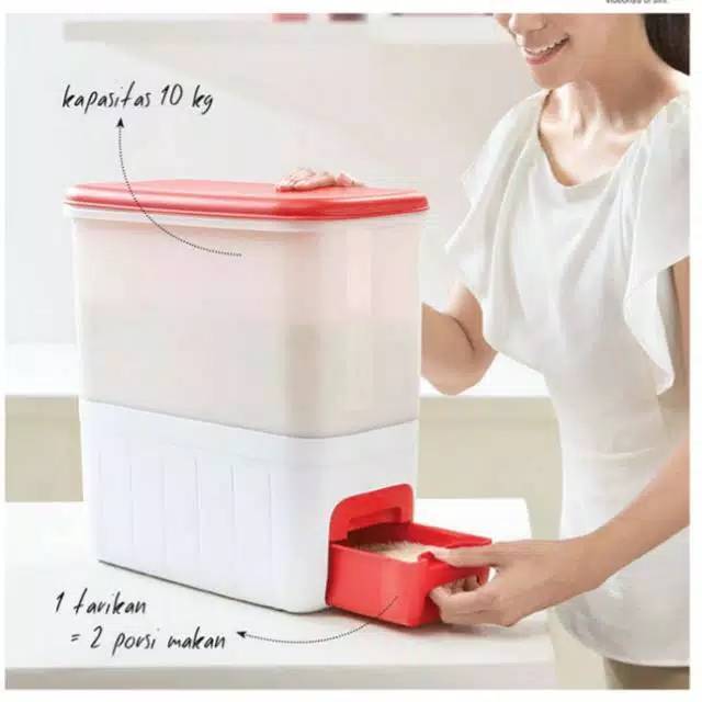 preloved tupperware tempat beras
