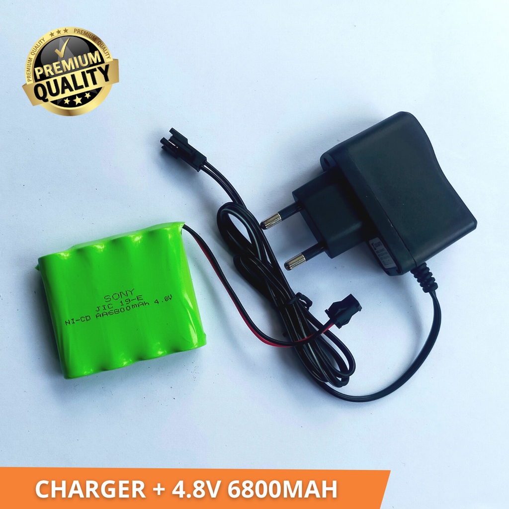 Paket Baterai + Charger Mainan Mobil RC Remote Control