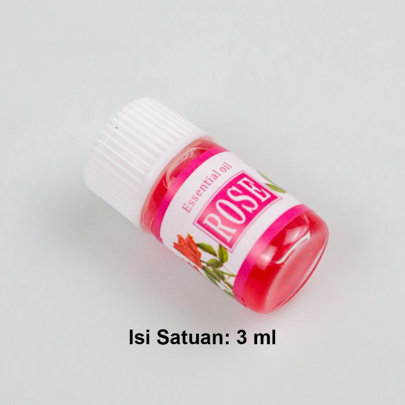 HUMI Essential Oils Minyak Aromatherapy Diffusers 3ml Rose 6 PCS