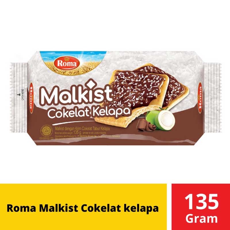 

Roma Malkist Cokelat Kelapa Crackers 135 g