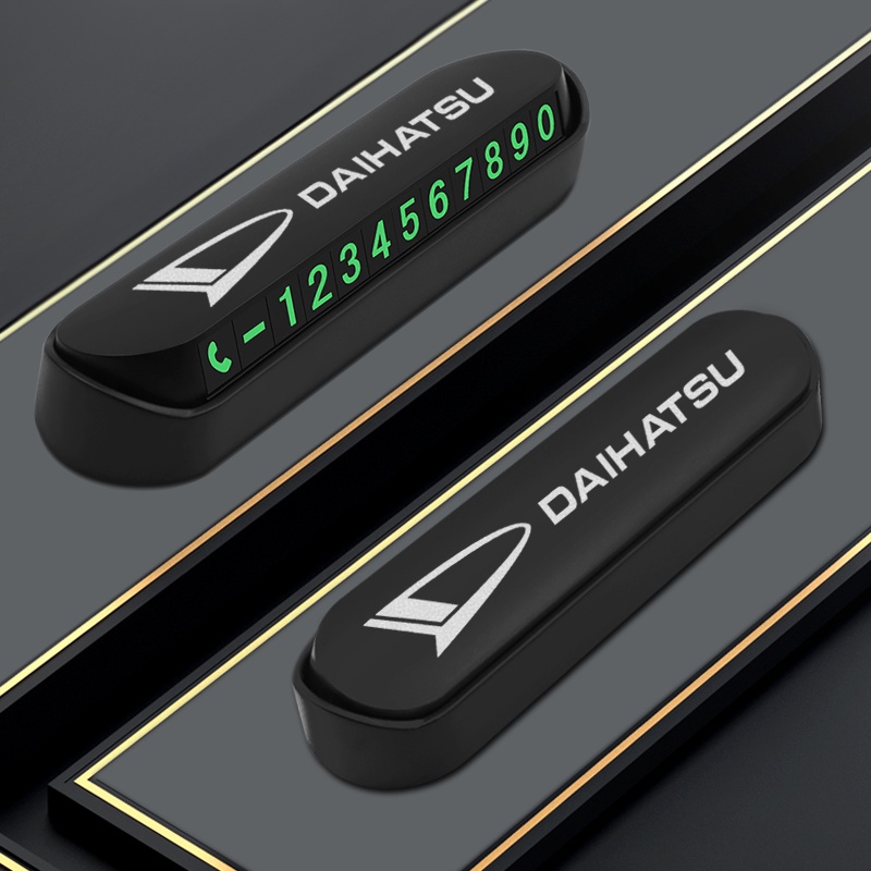 Plat Kartu Nomor Telfon Untuk Parkir Mobil Sementara Daihatsu Rocky Taruna XENIA Ayla Ceria Terios
