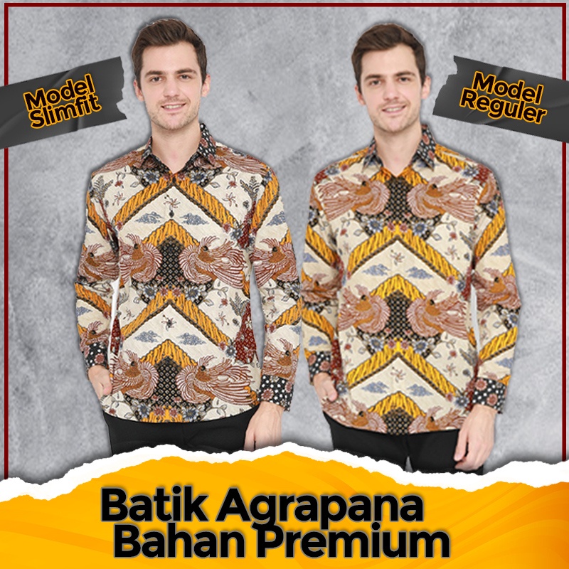 BATIK PRABU BATIK PRIA LENGAN PANJANG FULL FURING BATIK KALEMSTYLE