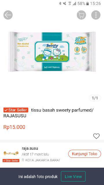 tissu basah sweety parfumed/RAJASUSU | Shopee Indonesia