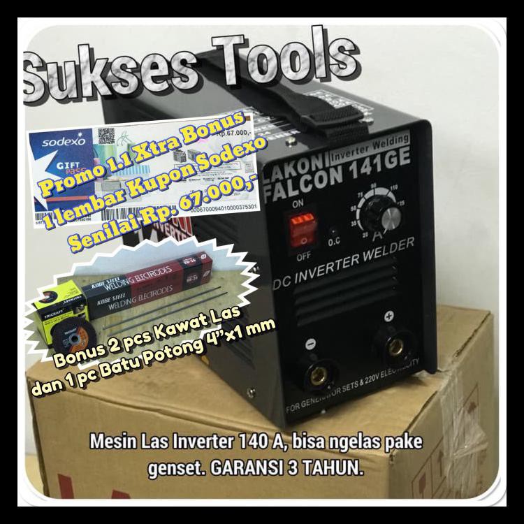 PROMO MURAH  {Bayar Ditempat} Mesin Las Lakoni Trafo Las Falcon 141 Ge 141Ge Bisa Pake Genset Kode 9