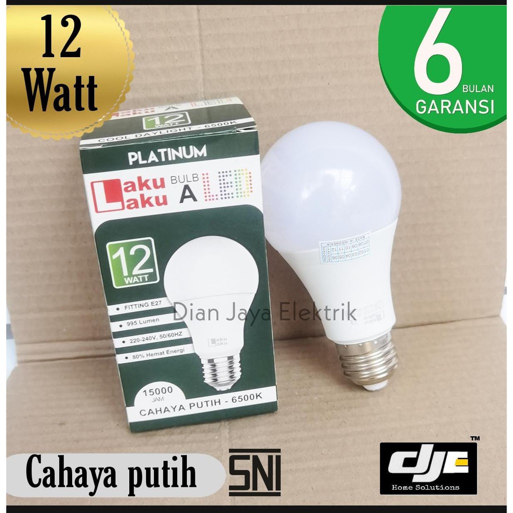 Lampu bohlam LED BULB 12watt Laku Laku platinum 12w Bergaransi