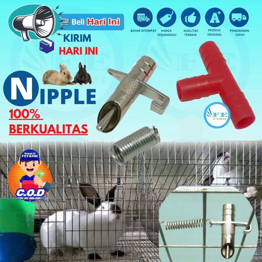 ALAT MINUM KELINCI NIPPLE NIPEL NEPEL KELINCI HAMSTER