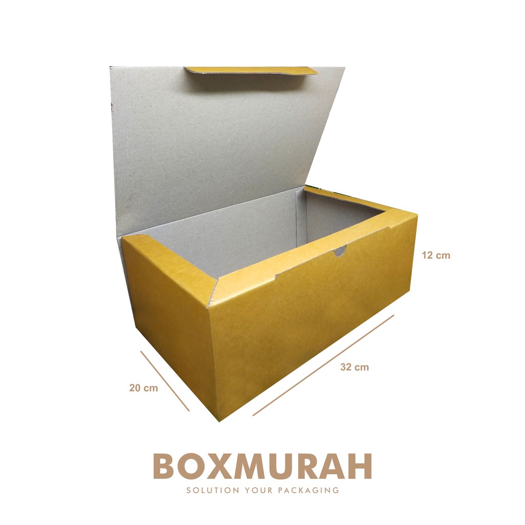 

Kardus Box Sepatu - Uk. 32 x 20 x 12 cm - boxsepatu/hampersbox/kardustas/kardussandal/kemasan/gift