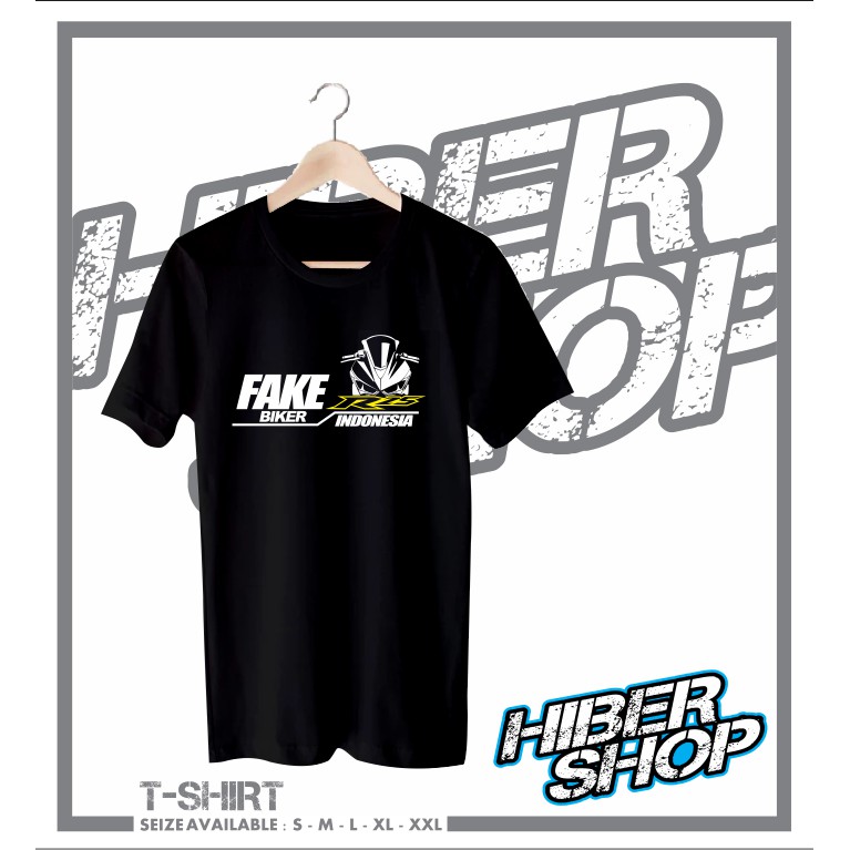 KAOS BAJU DISTRO FAKE R25 VECTOR KAOS OTOMOTIF MURAH KEREN PRIA WANITA - HIBER SHOP