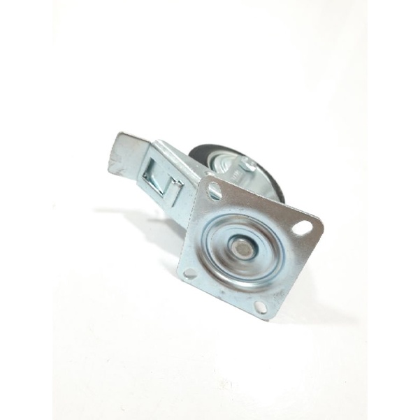 Roda Trolley Karet 3 inch Rem / Roda Karet Etalase Gerobak (G728)