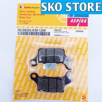 Kampas Rem H2-06455-K59-1200 Aspira Original Diskpad Discpad Dispad VARIO 125 / 150 ESP murah