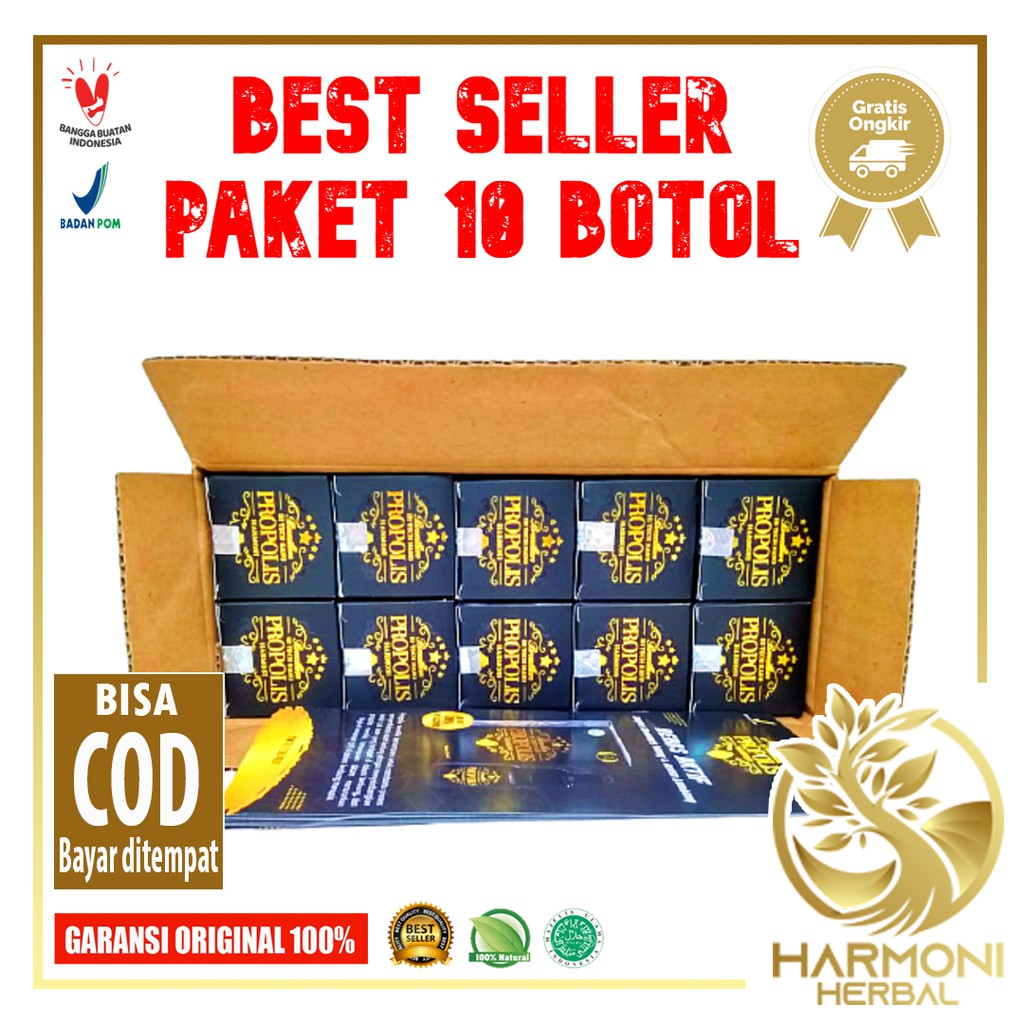 [PAKET 10BTL] Propolis Bazillian Harmoni 10ml Hi Tech Nano Green Premium Original