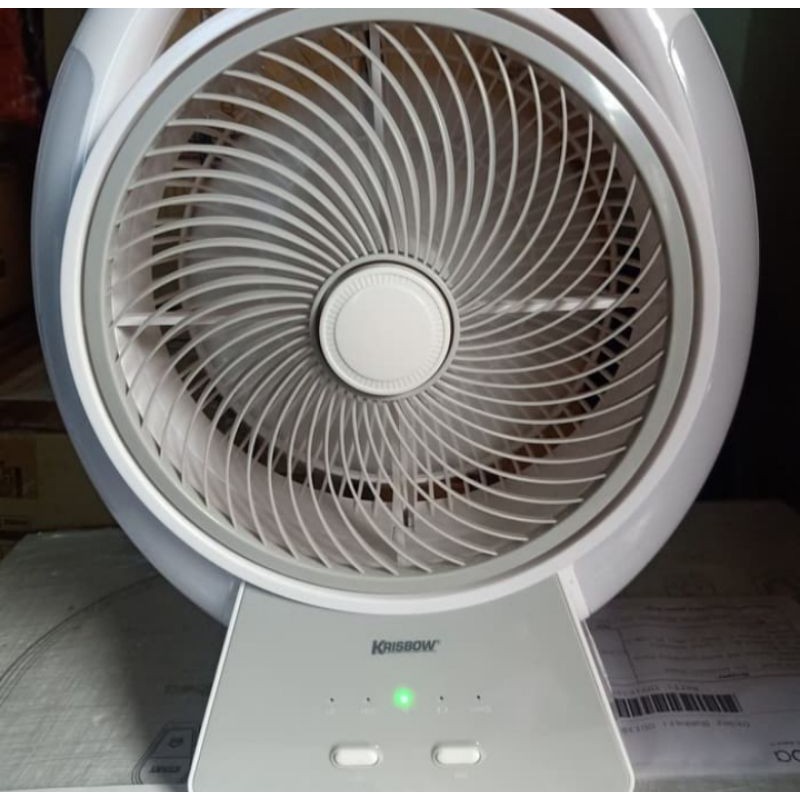 Krisbow Fan Emergency Lamp 8inch - Putih Abu