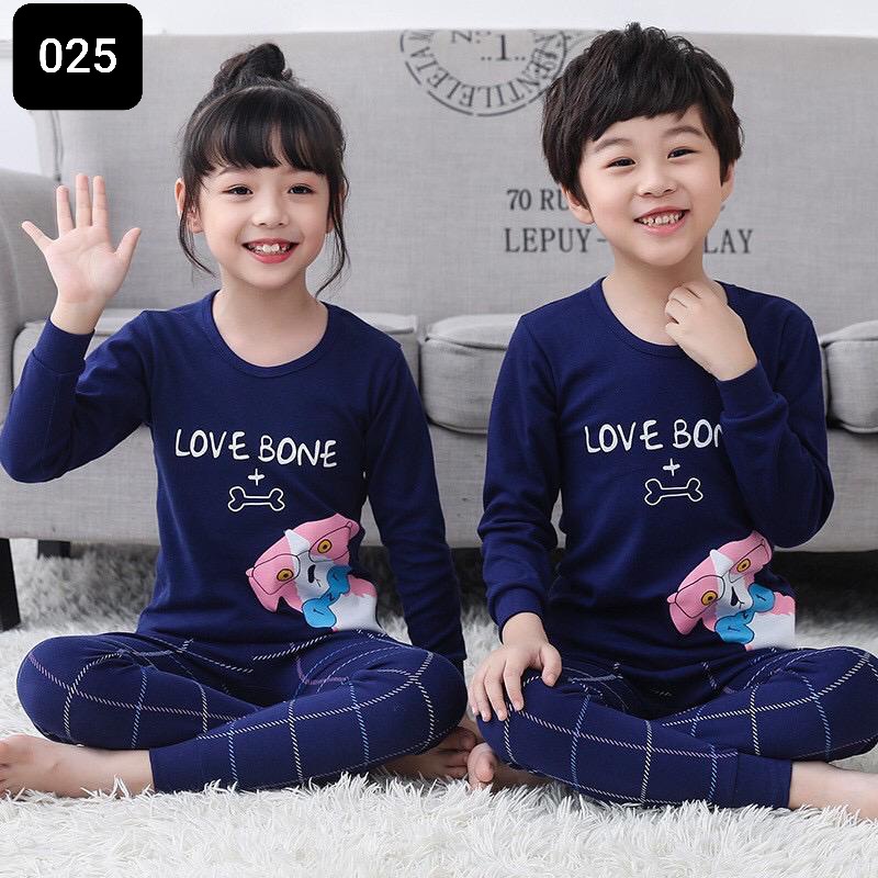 BAJU TIDUR ANAK ANAK BERGAMBAR LENGAN PANJANG UMUR 1-10 TAHUN