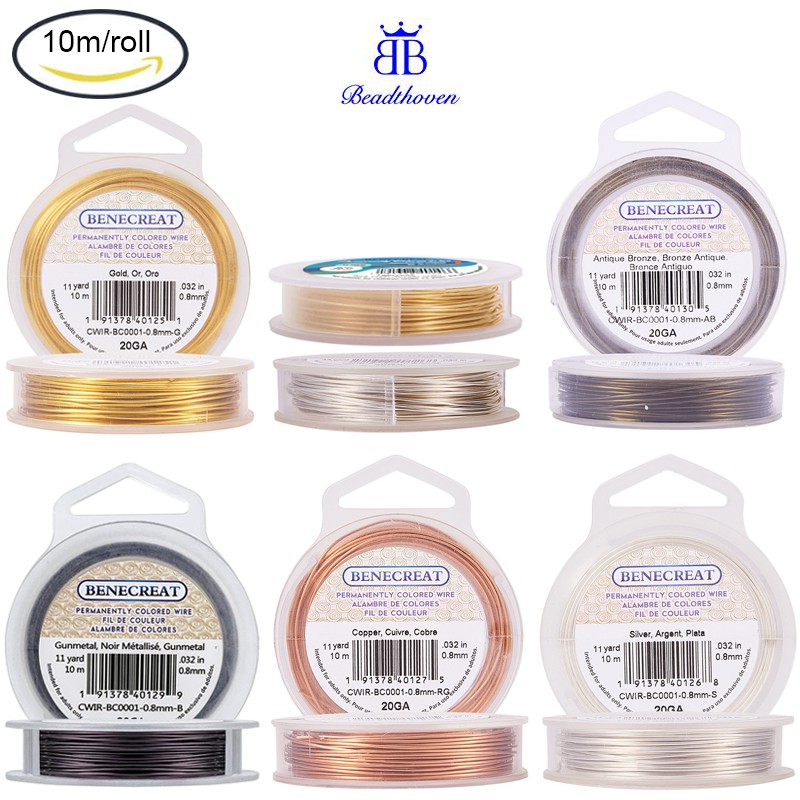 5M x GOLD Tarnish Resistant COPPER Brass Artistic Craft Beading WIRE DIY 0.3-1MM